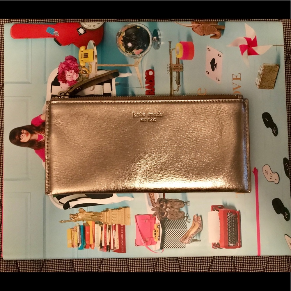 kate spade leather pouch
